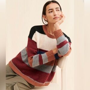 Little Lies Australia Colorblock Knit Sweater